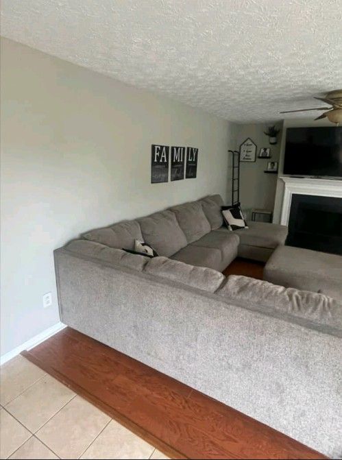 Ottoman sectional Family Sectional Couch
