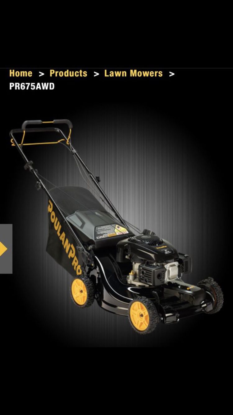 Brand new Unboxed AWD Poulon Pro Lawnmower