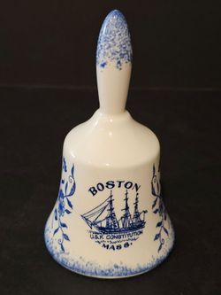 Vintage Souvenir Bell Charleston, SC, Vintage  Boston U.S.F Constitution Mass