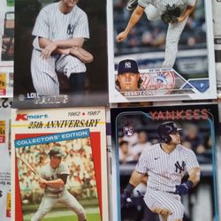 New York Yankees Baseball Card Lot .