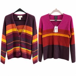 Rosanna & INC Women's Striped Sweaters Bundle