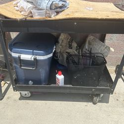 Black Cart And Cooler 