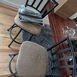 Free Height Adjustable Brown Metal Swivel Bar Stools