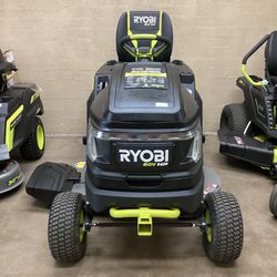 Ryobi 80V HP Brushless 42 in. Battery Electric Cordless Riding Lawn Tractor with (3) 80V 10Ah Batteries and Charger