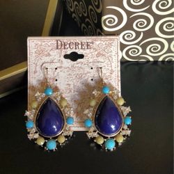 Elegant Large Tear Drop Earrings 