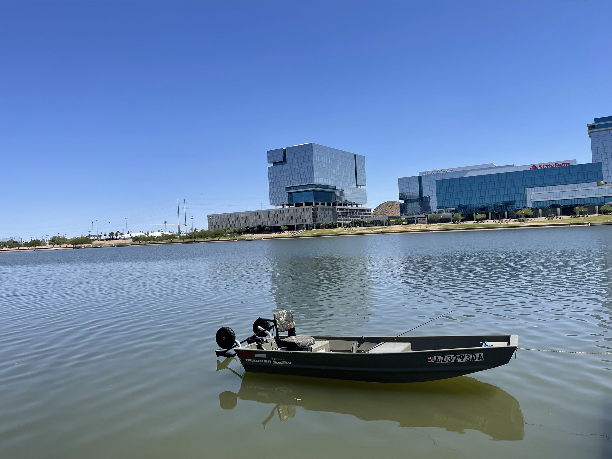 12’ Tracker Jon Boat With 15HP Outboard Motor