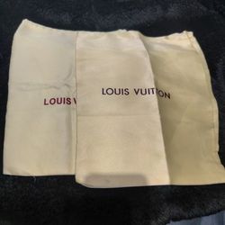 2 Louis Vuitton Dust Bags For Shoes