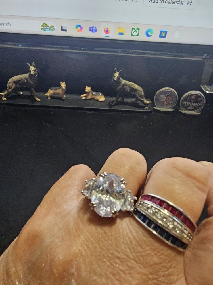 10 CTW AAAAA CZ OVAL RING