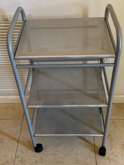 IKEA Silver Rolling Cart
