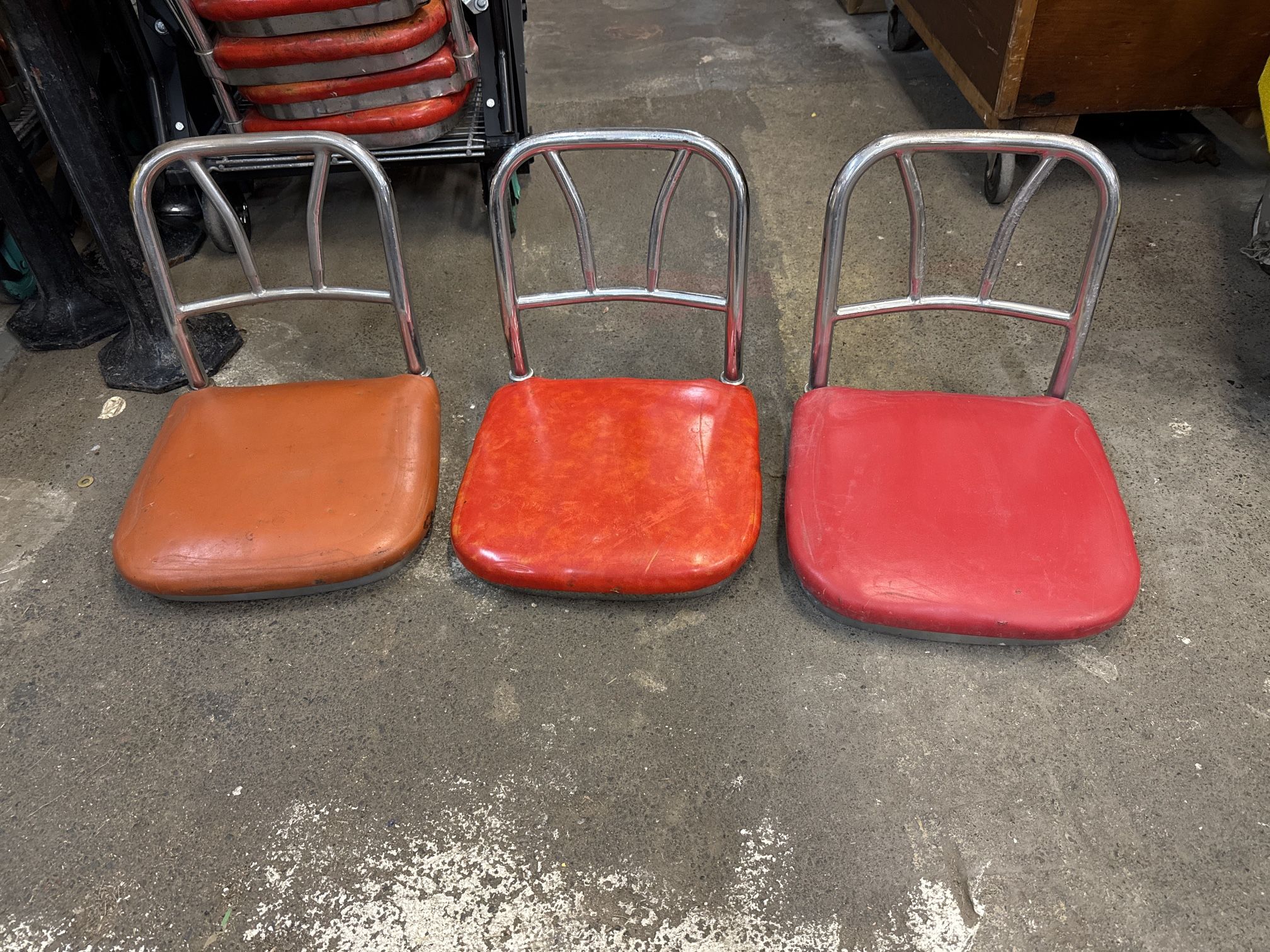 Vintage Diner Soda Fountain Stool Seats 