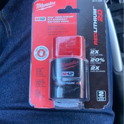 Milwaukee M12 Redlithium 2.0 Compact Battery 