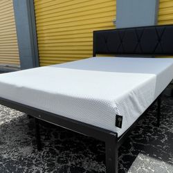 Full Size Bed Frame And Zinus Mattres 