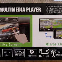 F133 Car Multimedia Player - Universal, 1 Din, 1080P