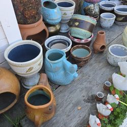 Various Clay Plant Pots Planters Macetas Vases For Patio / Garden (AZUSA) 