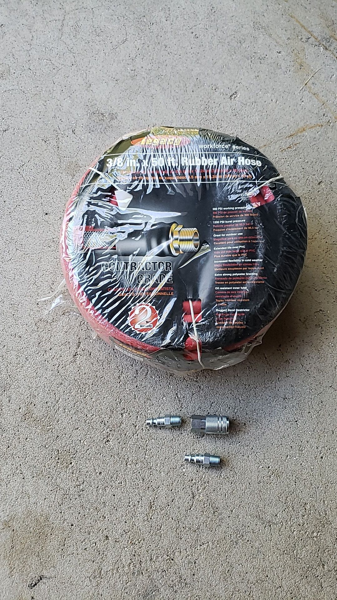 Air Hose and Fittings. New-Unopened