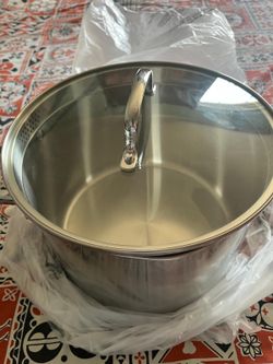 Stainless steel pot with lid