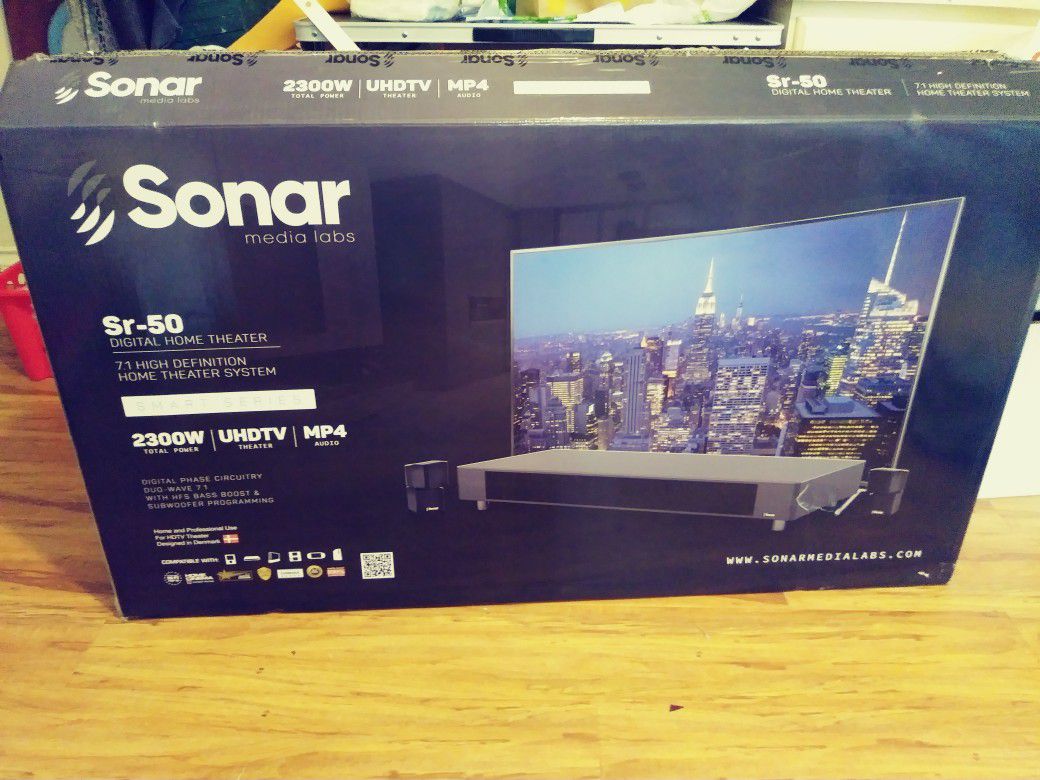 OPEN TO OFFERS! THIS IS NOT A TV. Sonar. SR. 50 digital home Theater