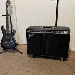 Schecter Guitar And Fender Amp 