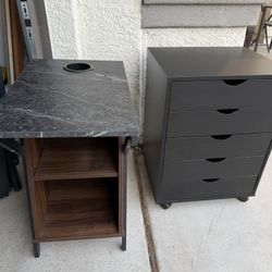 Side Table And Small Alex Storage Chest 