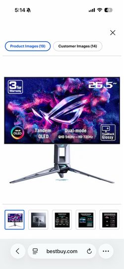 Asus ROG swift 27 720hz monitor