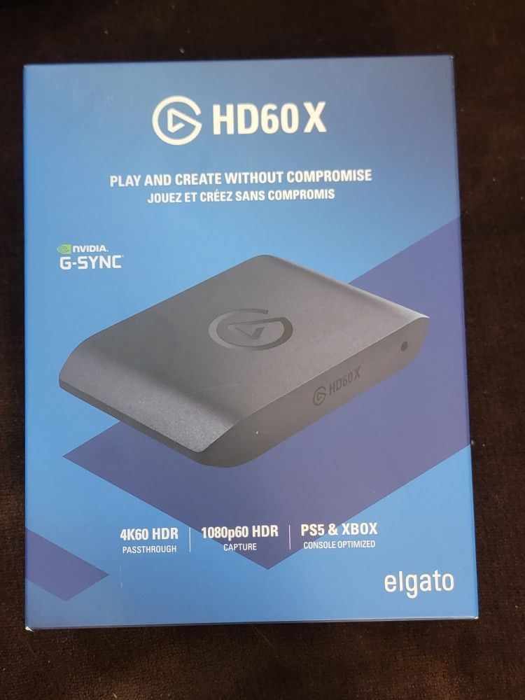 Elgato HD60 X - Stream and Record  Video Game Capture Card