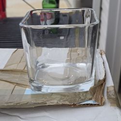 Glass Candle Holder