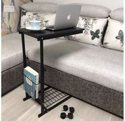 Mobile Couch /Bed Desk With Storage