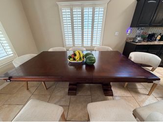 Wooden dining table