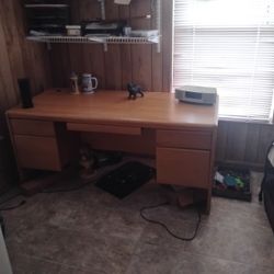 solid wood desk