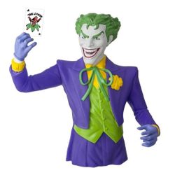 DC Comics Joker Vinyl Bust Bank 8 Inch/Rare