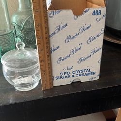 Crystal Sugar & Creamer 
