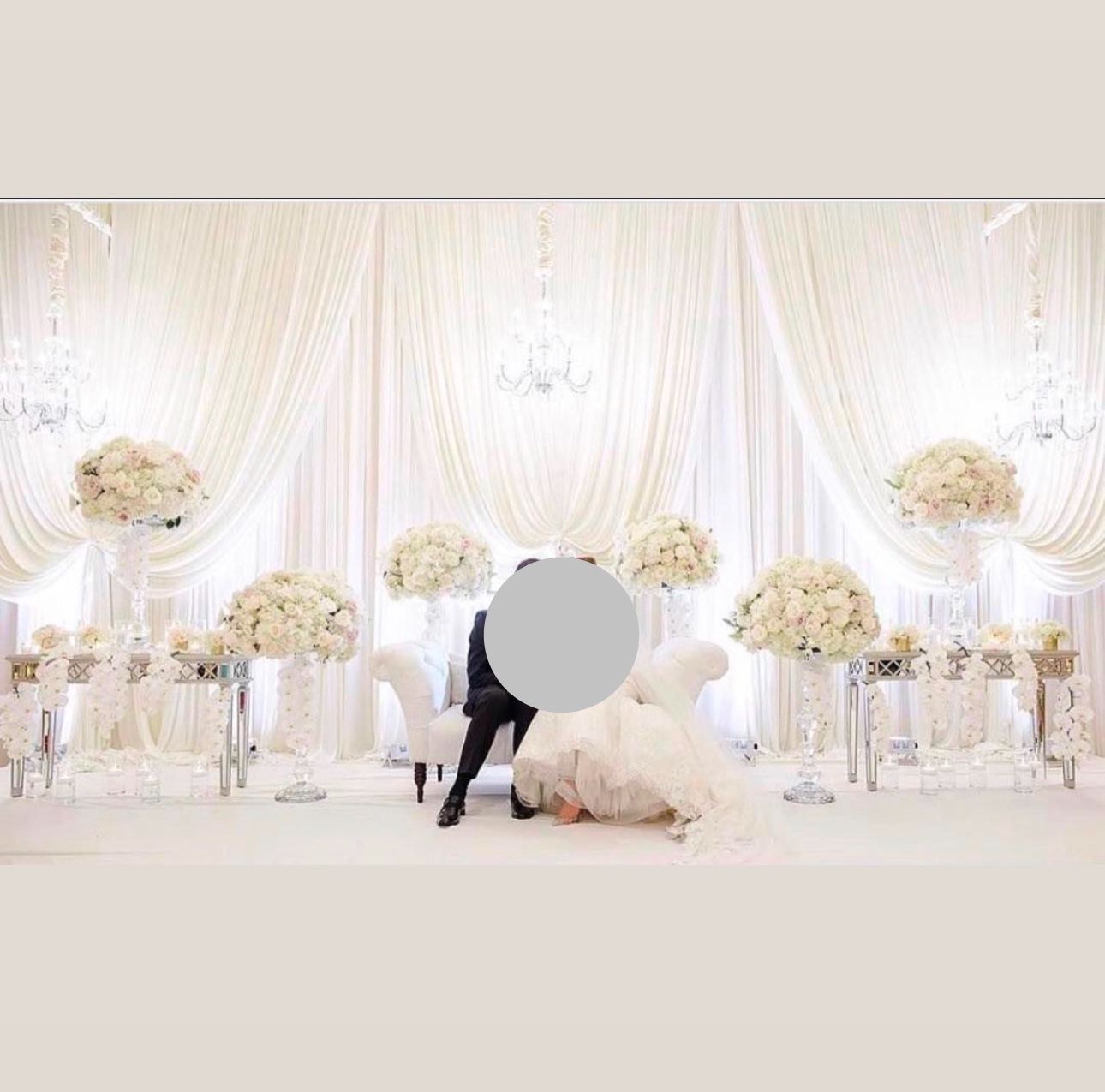Wedding Or Event Backdrop Fabric 