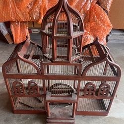 Wood Taj Mahal birdcage