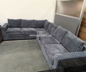 LARGE 5-Seater Sectional Sofa Set Modular Armless Chair Living Room Space Saving Corner Sofa Perfect for Apartment Big Small Space Saving Gray Grey