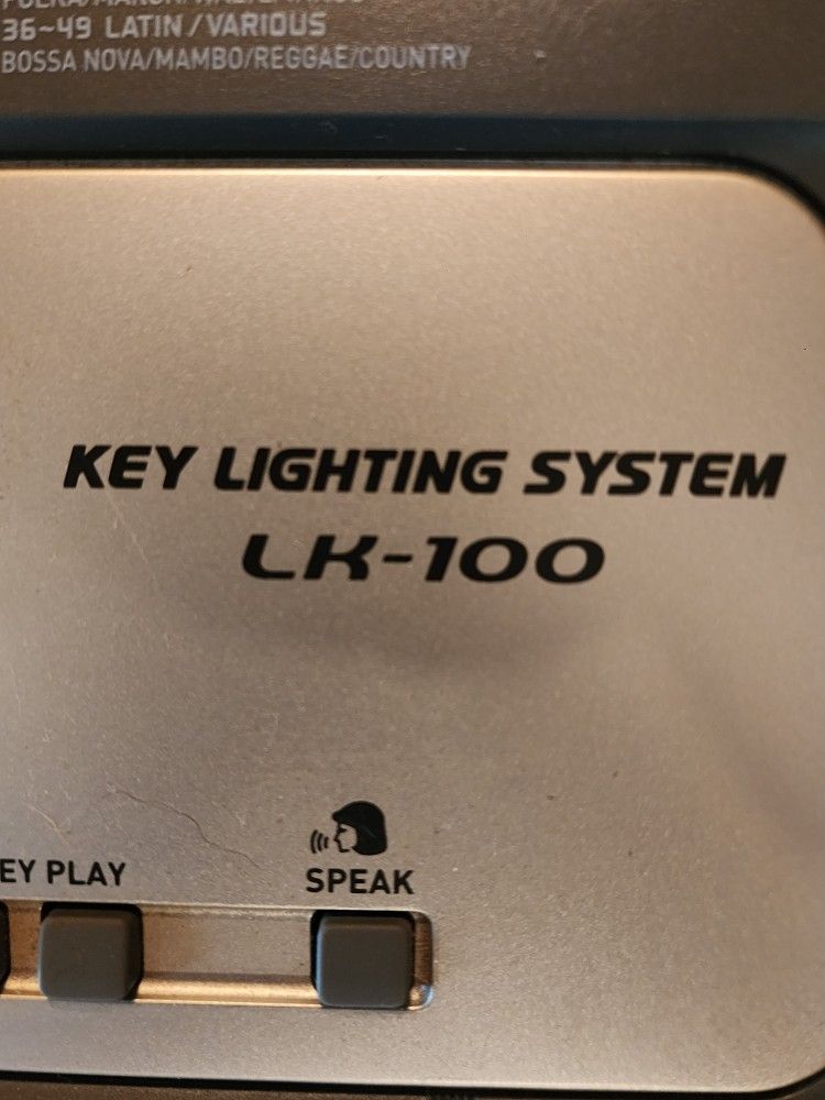 Casio LK-100 Key Lighting System Rythm Controller Electronic Keyboard With Stand