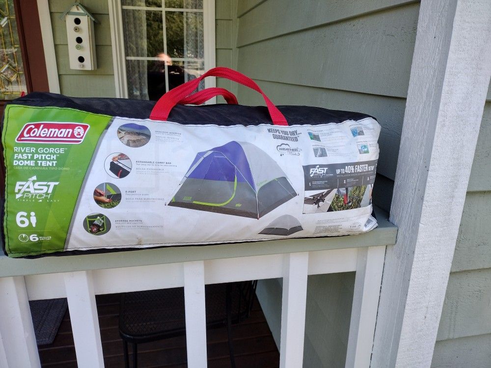 Coleman River Gorge 6 Person Fast Pitch Done Tent