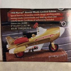 Heavy Diecast Metal Model Of Atomic Missile From The Kiddie Classics Collection