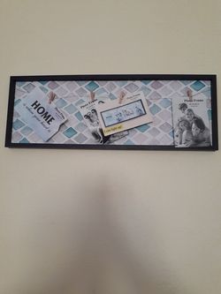 24.5 x 8.75 Home frame - pin up your own pictures
