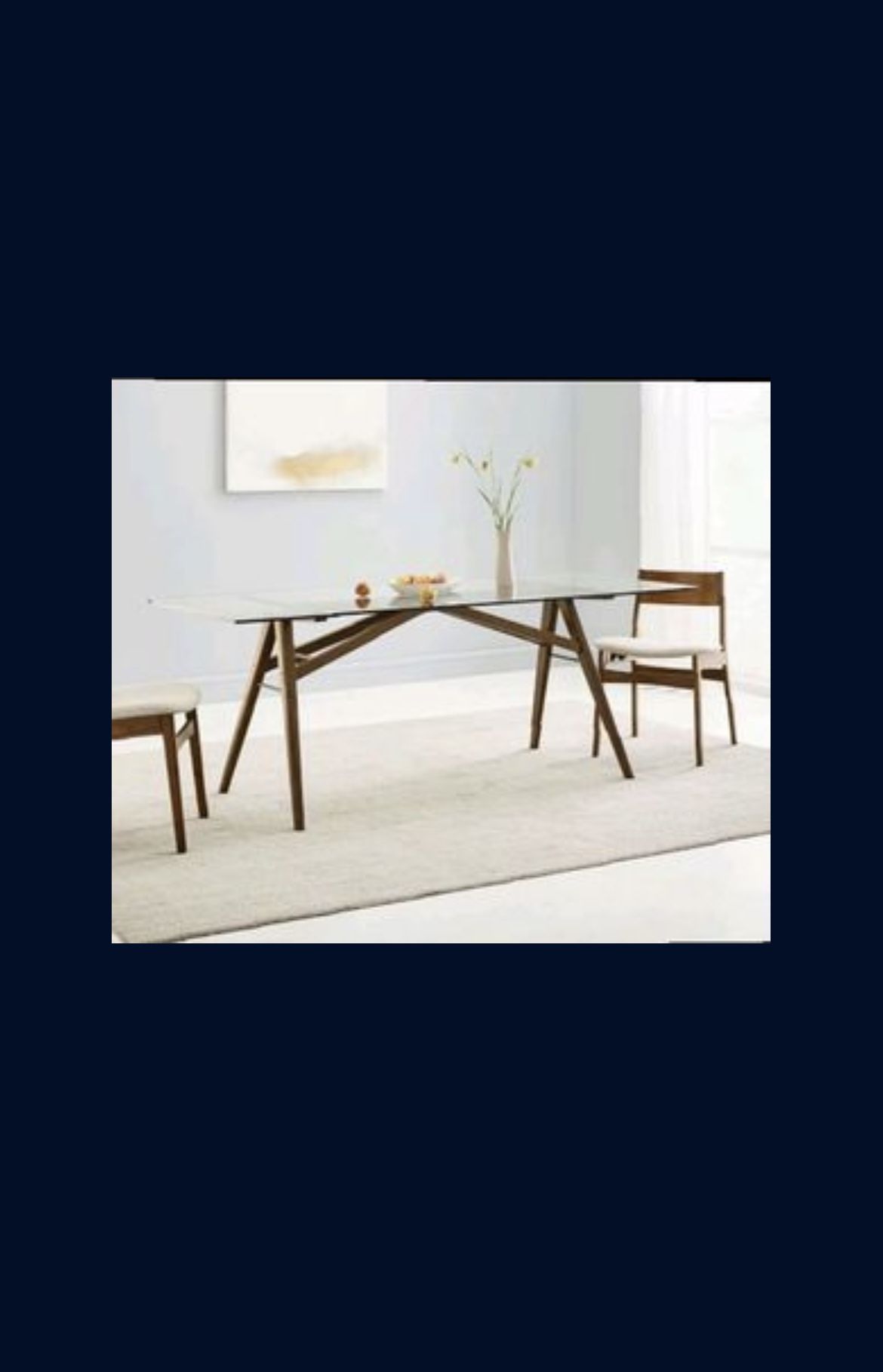 Jensen Inspired Glass Dinning Table