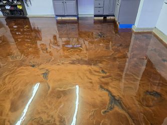 Epoxy Metallic Garaje Floor 