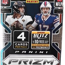2021 Panini Prizm NFL Football 4 Card Target Retail Pack PARALLELS - LAWRENCE!