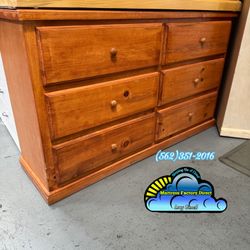 Six Drawer Dresser Oak Chest Cajonera De Pino Nuevo 
