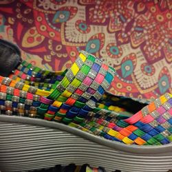 Wedge Shoes Women's 7 Wide White Mt Brand