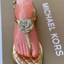 Michael Kors Lucia Thong Sandals Size/talla 9-9.5