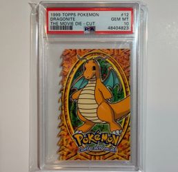 1999 Topps Pokemon Dragonite Die-Cut PSA 10