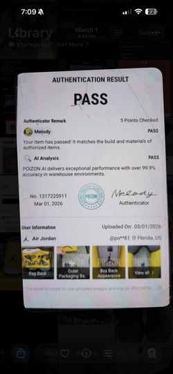 Size 11 Men’s Jordan 4 Lightning 