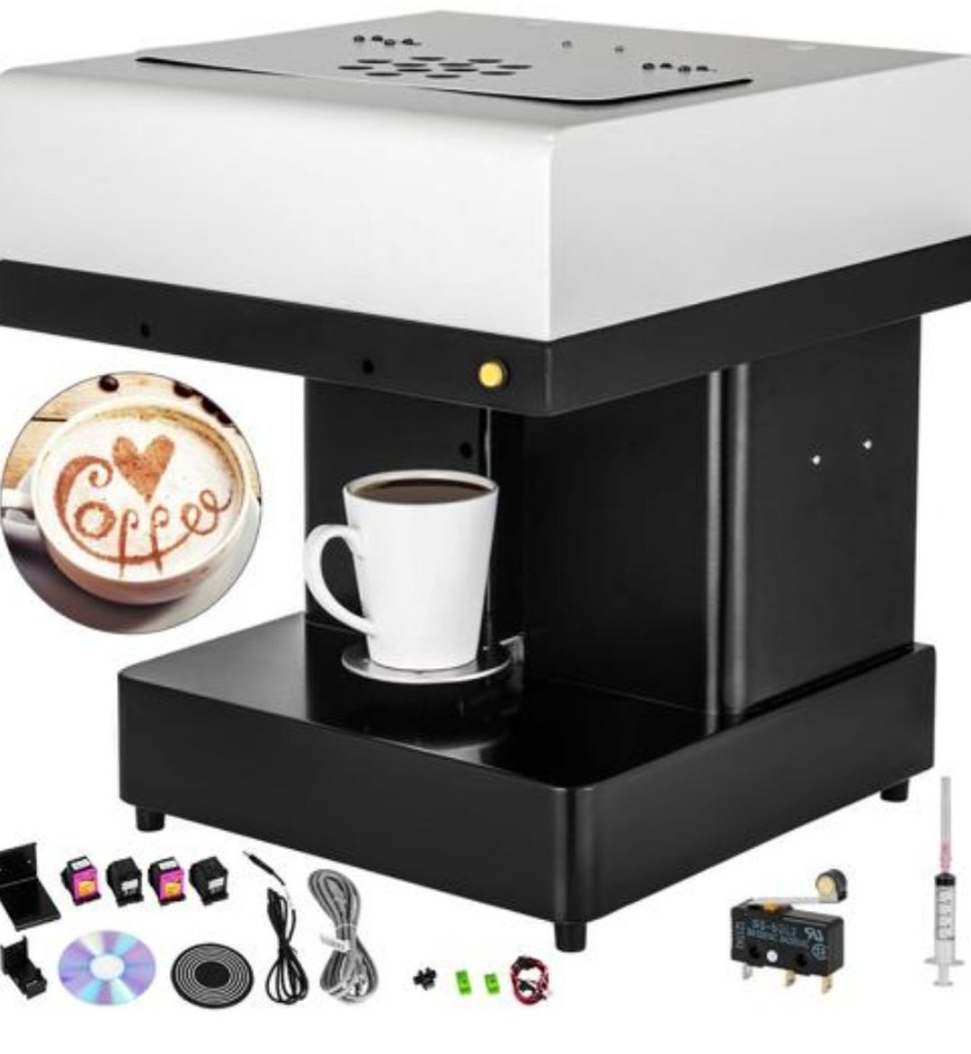 BRAND NEW COFFEE PRINTER MACHINE / Milktea Printing Machine 10-20 S Cup DIY Food 3D Latte Art 🔥🔥🔥