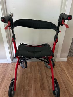 Drive Roller Walker with Basket and Seat
