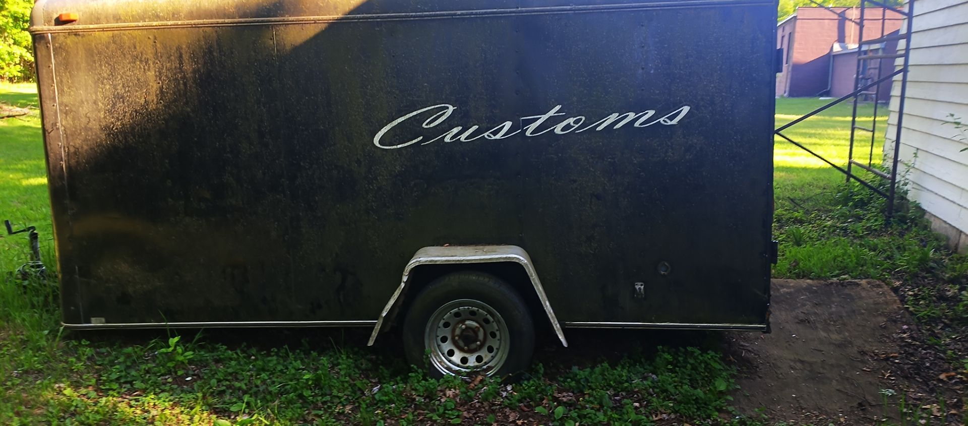 6x12 Enclosed Lighted Trailer