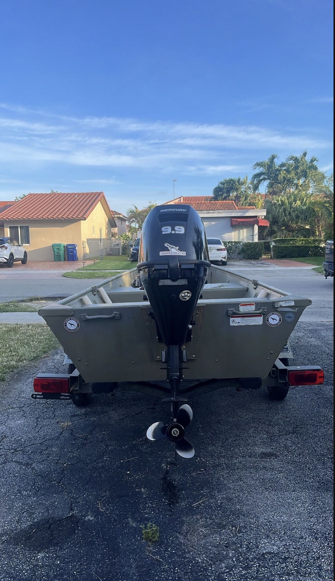 Jon Boat With 9.9 Mercury